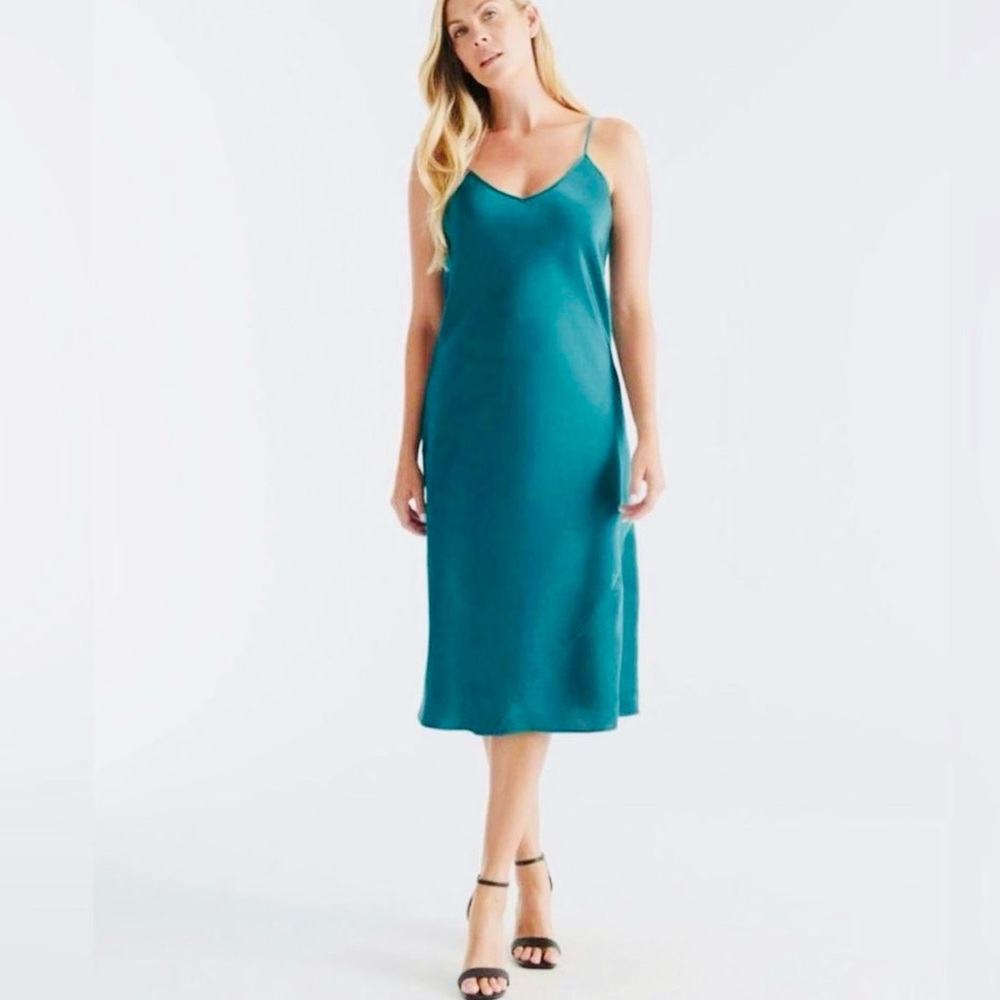 NEW Knix Classic Slip Papaya Mid Dress - Spaghetti Strap Size XL